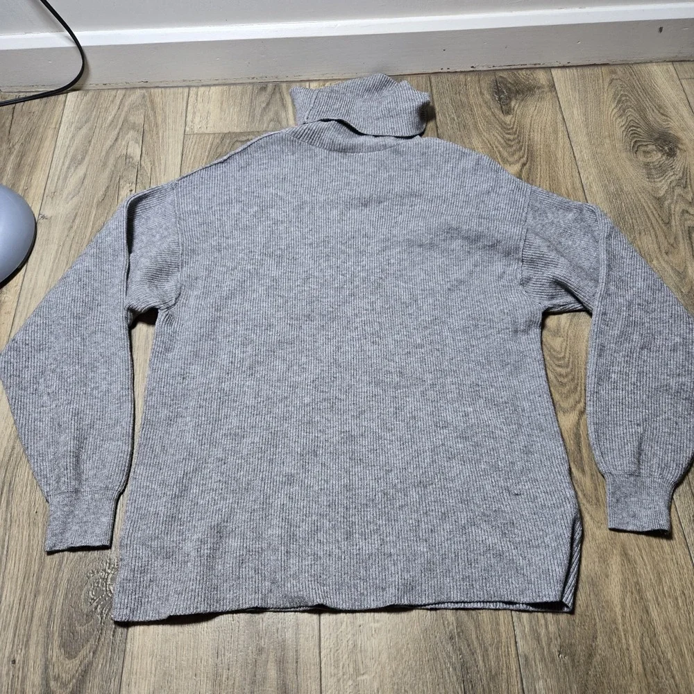 Free People SOFTLY STRUCTURED TUNIC SLOUCHY‎ FIT SWEATER in GREY Size Small